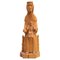 Traditionelle katalanische fromme Jungfrau La Moreneta Skulptur aus Holz 1