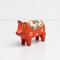 Swedish Folk Wooden Dala Pig Figurine, 1960, Image 2