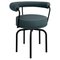 Textured Black Lc7 Outdoor Chair by Charlotte Perriand for Cassina, Image 2