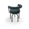 Silla de exterior Lc7 texturizada en negro de Charlotte Perriand para Cassina, Imagen 5