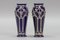 Small Art Nouveau Glazed Ceramic Vases, Set of 2 3