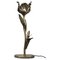 Mid-Century Modern Flower Tischlampe aus Metall 1