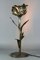 Mid-Century Modern Flower Tischlampe aus Metall 18