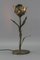 Mid-Century Modern Flower Tischlampe aus Metall 7