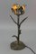 Mid-Century Modern Flower Tischlampe aus Metall 11