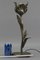 Mid-Century Modern Flower Tischlampe aus Metall 17