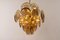 Smoked Glass Disc Chandelier from Vistosi, Italy, 1960s 7