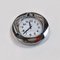Italian Modern Round Stainless Steel Wall Clock With White Dial from Alessi, 1980s 2