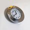 Italian Modern Round Stainless Steel Wall Clock With White Dial from Alessi, 1980s 4
