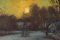 Postimpressionistischer Sunrise Snowscape, 1998, Öl auf Leinwand 2