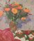 Jose María Armengol Farré, Postimpressionistisches Stillleben mit orangen Blüten, 20. Jh., Öl auf Leinwand, Gerahmt 1