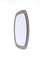 Mid-Century Oval Italian Wall Mirror with Bronzed Glass Frame from Cristal Art, 1960s 3