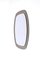 Mid-Century Oval Italian Wall Mirror with Bronzed Glass Frame from Cristal Art, 1960s, Image 3