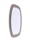 Mid-Century Oval Italian Wall Mirror with Bronzed Glass Frame from Cristal Art, 1960s 7