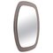 Mid-Century Oval Italian Wall Mirror with Bronzed Glass Frame from Cristal Art, 1960s 1