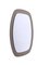 Mid-Century Oval Italian Wall Mirror with Bronzed Glass Frame from Cristal Art, 1960s, Image 4