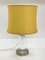 Mid-Century Italian Table Lamp with Lucite Column & Brass Base by Romeo Rega, 1970s 3