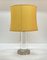 Mid-Century Italian Table Lamp with Lucite Column & Brass Base by Romeo Rega, 1970s 6