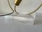 Lámpara colgante italiana grande de latón, años 60, Imagen 7