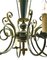 Lámpara de araña vintage de latón y madera, años 50, Imagen 7