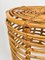 Bamboo & Wicker Round Pouf Stool by Franco Albini, Italy, 1960s, Image 9