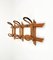 Mid-Century French Riviera Rattan & Bamboo Coat Rack Stand, Italy, 1960s, Image 5