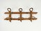 Mid-Century French Riviera Rattan & Bamboo Coat Rack Stand, Italy, 1960s 3