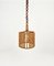 Mid-Century French Riviera Rattan & Wicker Pendent, Italy, 1960s 5
