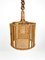 Mid-Century French Riviera Rattan & Wicker Pendent, Italy, 1960s, Image 12