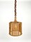 Mid-Century French Riviera Rattan & Wicker Pendent, Italy, 1960s, Image 6