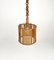Mid-Century French Riviera Rattan & Wicker Pendent, Italy, 1960s, Image 2