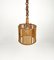 Mid-Century French Riviera Rattan & Wicker Pendent, Italy, 1960s, Image 7