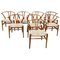 Mid-Century Modern Oak Wishbone Chairs by Hans Wegner, Set of 8 1