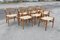 Mid-Century Modern Oak Wishbone Chairs by Hans Wegner, Set of 8 3