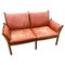 Dänisches Mid-Century Sofa aus Palisander & Leder von Illum Wikkelsø für CFC Silkeborg 1