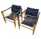 Mid-Century Danish Modern Safari Chairs, 1970s, Set of 2, Image 1