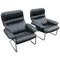 Cantilever Leather Chairs by Sam Larsson for DUX, 1972, Set of 2 1