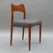 Vintage Teak Chairs by Niels Otto Møller, 1960s, Set of 2 6