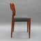 Vintage Teak Chairs by Niels Otto Møller, 1960s, Set of 2 5