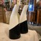 Italian Black and White Ceramic Vases by La Donatella, 1960s, Set of 2 4