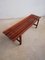 Mid-Century Solid Teak Bench by Ezio Longhi for Elam 3