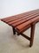 Mid-Century Solid Teak Bench by Ezio Longhi for Elam 4