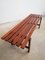 Mid-Century Solid Teak Bench by Ezio Longhi for Elam 5