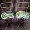 Vintage Industrial Iron Dining Chairs, Set of 4, Image 2