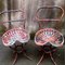 Industrielle Vintage Esszimmerstühle aus Eisen, 4er Set 1