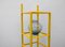 Space Age Yellow Plug-in Rack in Plastic and Glass, 1970s, Image 4