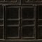 Antique Dark Elm Panelled Cabinet, Image 7