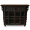 Antique Dark Elm Panelled Cabinet, Image 1