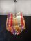 Modern Multicolored Prism Quadriedri Glass Chandelier, 1980s 17