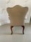 Antique Carved Mahogany Library Chair, Image 6